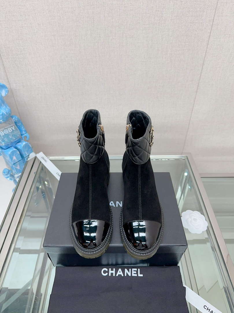 Chanel Women's Shoes Fashion Short Boots C94381