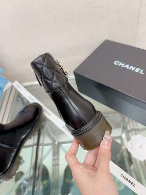 Chanel Women's Shoes Fashion Short Boots C94383 - 35 - View 8