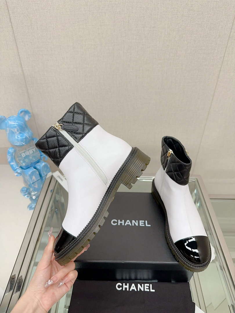 Chanel Women's Shoes Fashion Short Boots C94384 - 35 - View 4