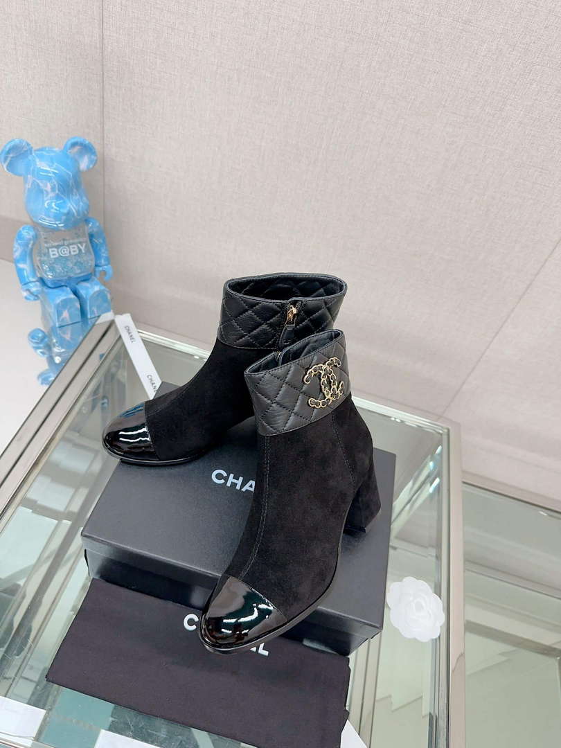 Chanel Women's Shoes Fashion Short Boots C94385 - 35 - View 4