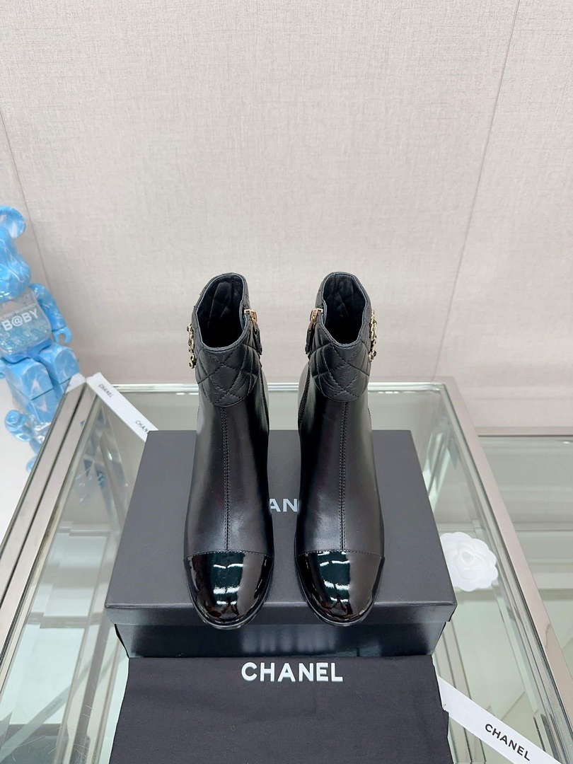 Chanel Women's Shoes Fashion Short Boots C94386 - 35 - View 2