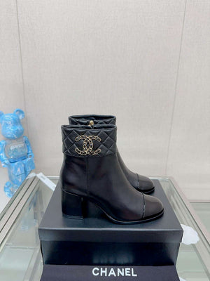 Chanel Women's Shoes Fashion Short Boots C94386 - 35 - View 3