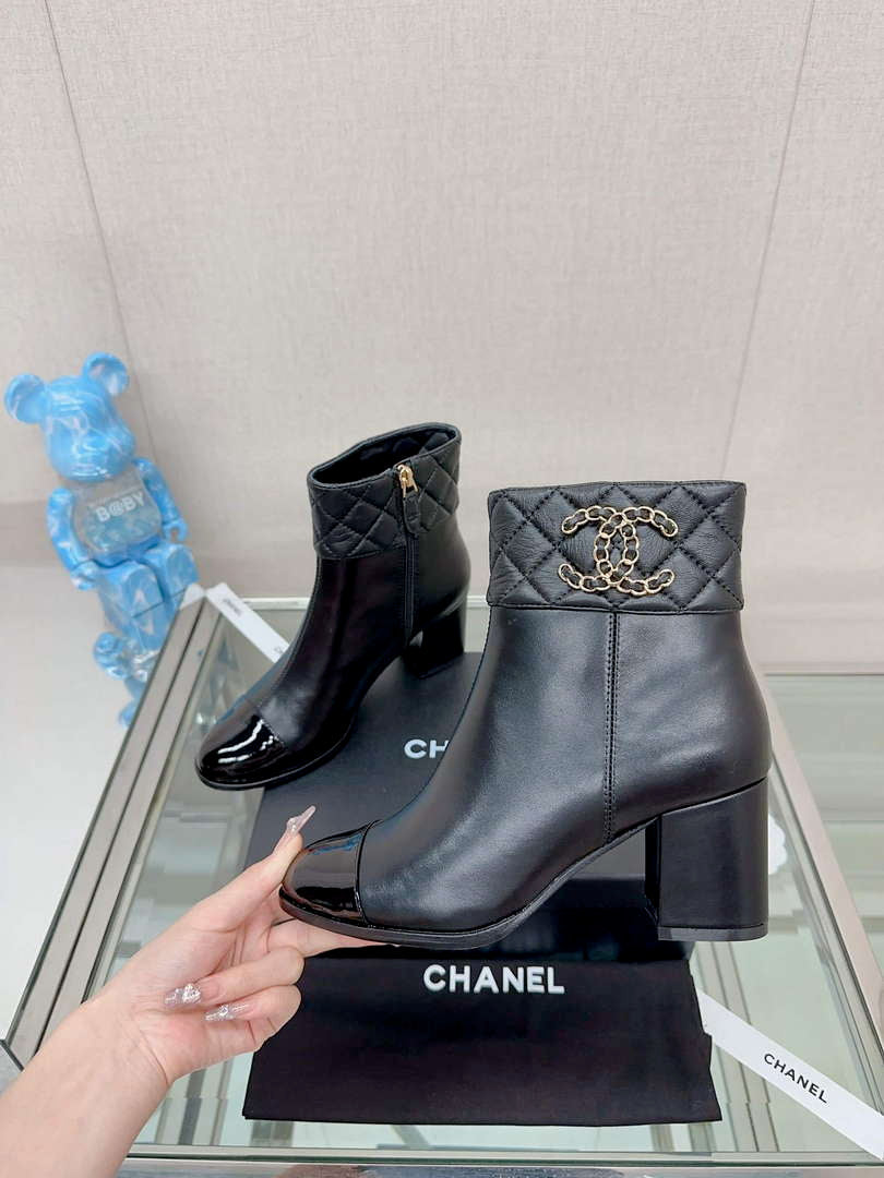 Chanel Women's Shoes Fashion Short Boots C94386 - 35 - View 4