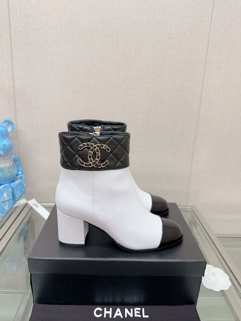 Chanel Women's Shoes Fashion Short Boots C94387 - 35 - View 3
