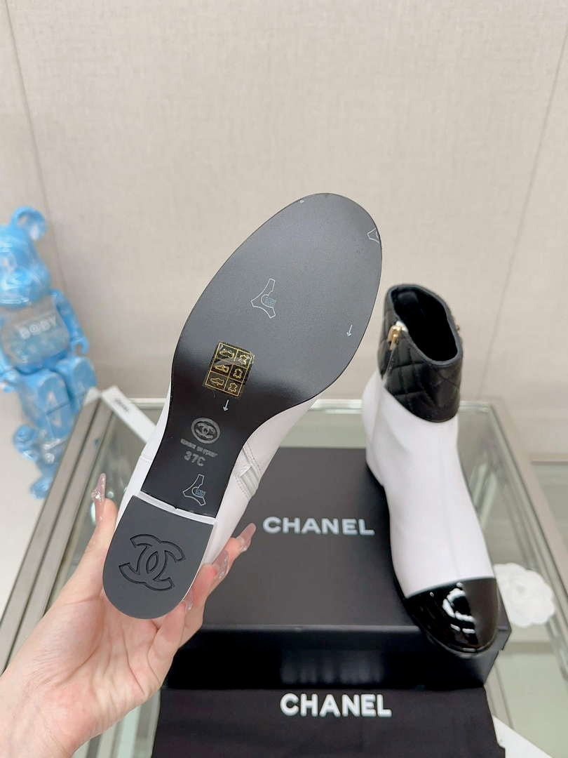 Chanel Women's Shoes Fashion Short Boots C94387 - 35 - View 9