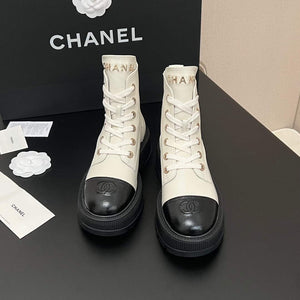 Chanel Women's Shoes Fashion Short Boots C94390 - 35 - View 1
