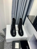 Chanel Women's Shoes G39162 Y55902 94305 Ankle Boots Lace-Ups 189744