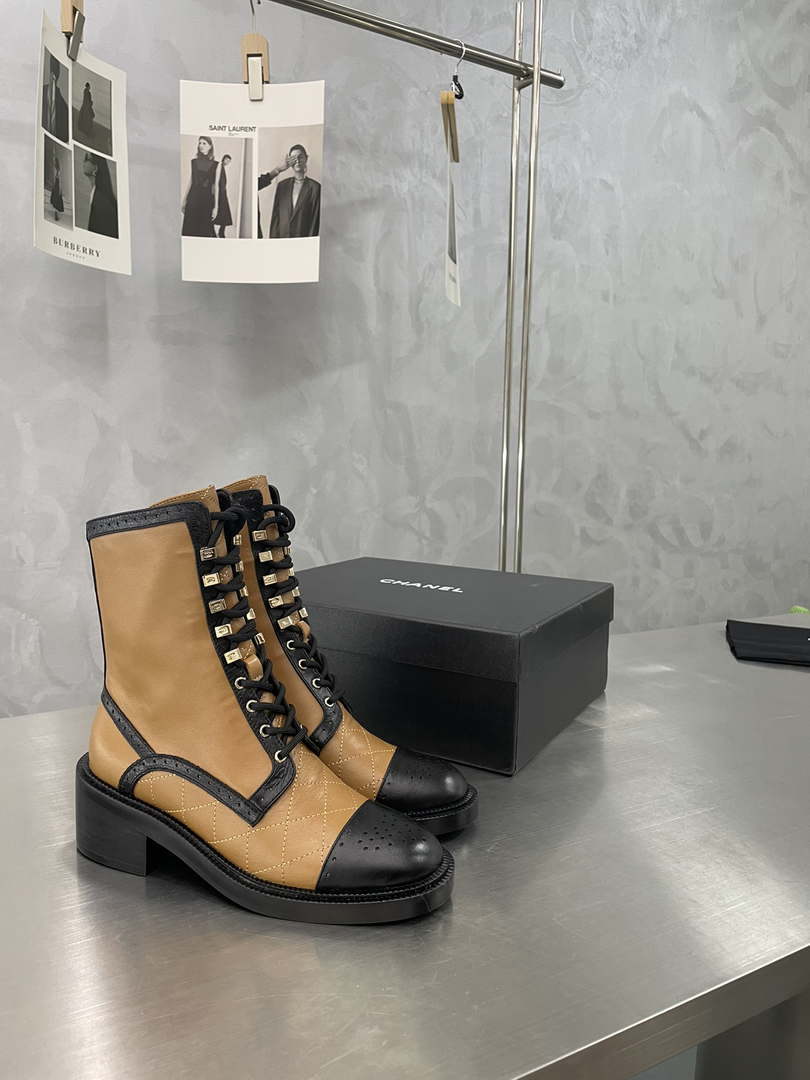 Chanel Women's Shoes G39162 Y55902 94305 Hight Boots 189934 - 35 - View 4