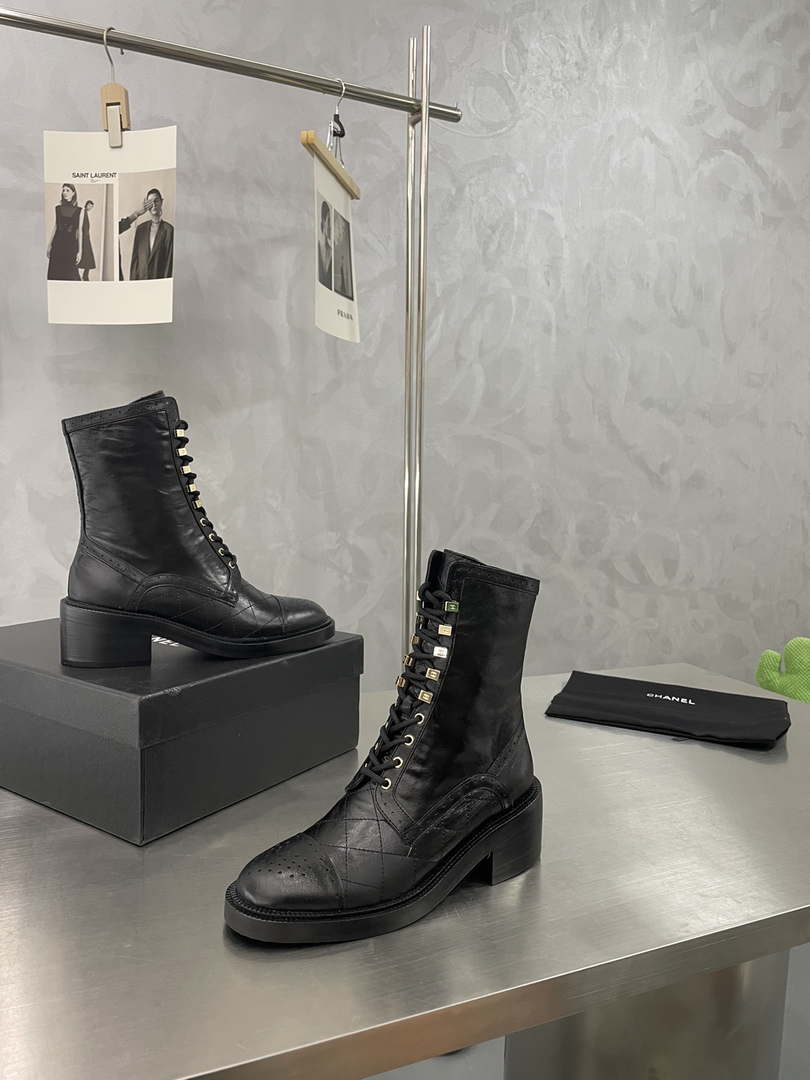 Chanel Women's Shoes G39162 Y55902 94305 Hight Boots 189935