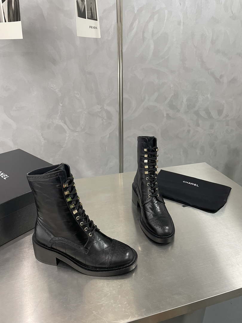 Chanel Women's Shoes G39162 Y55902 94305 Hight Boots 189935