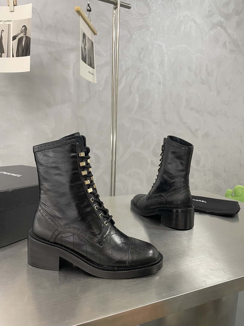 Chanel Women's Shoes G39162 Y55902 94305 Hight Boots 189935