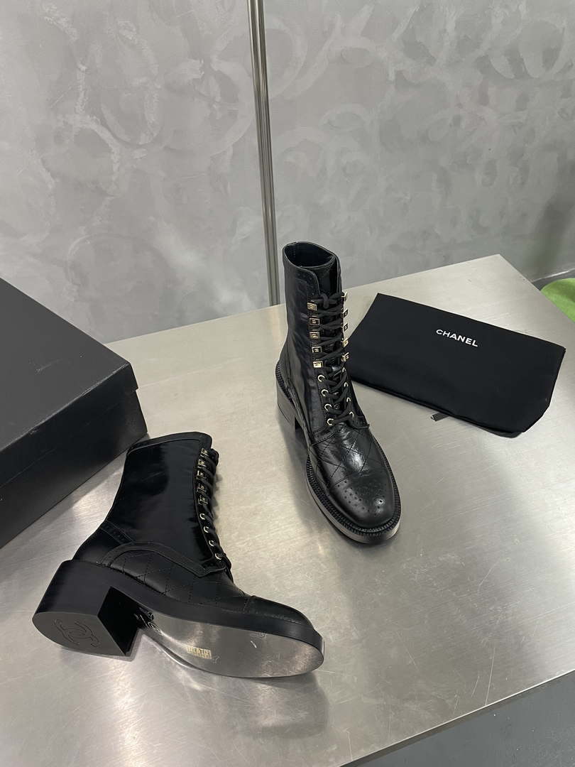 Chanel Women's Shoes G39162 Y55902 94305 Hight Boots 189935