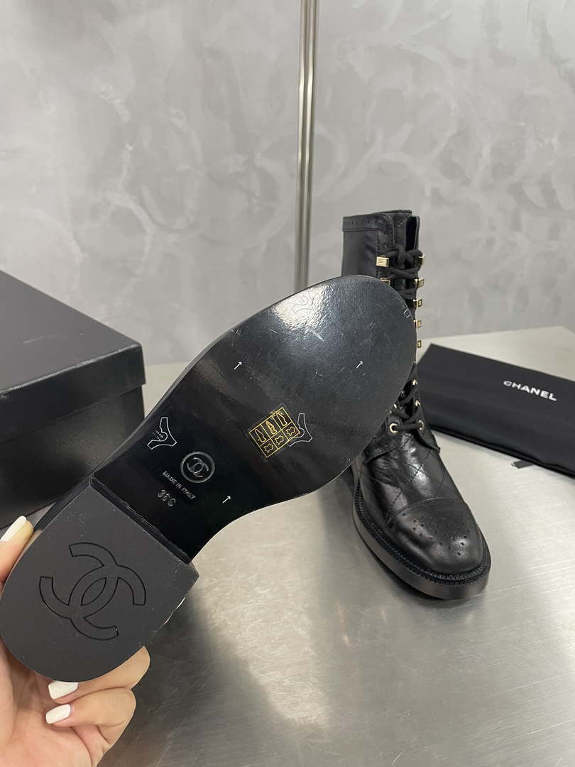 Chanel Women's Shoes G39162 Y55902 94305 Hight Boots 189935