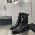 Chanel Women's Shoes G39162 Y55902 94305 Hight Boots 189935 - 35 - View 1