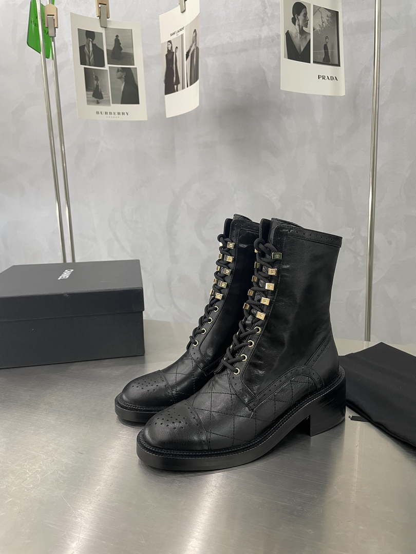 Chanel Women's Shoes G39162 Y55902 94305 Hight Boots 189935
