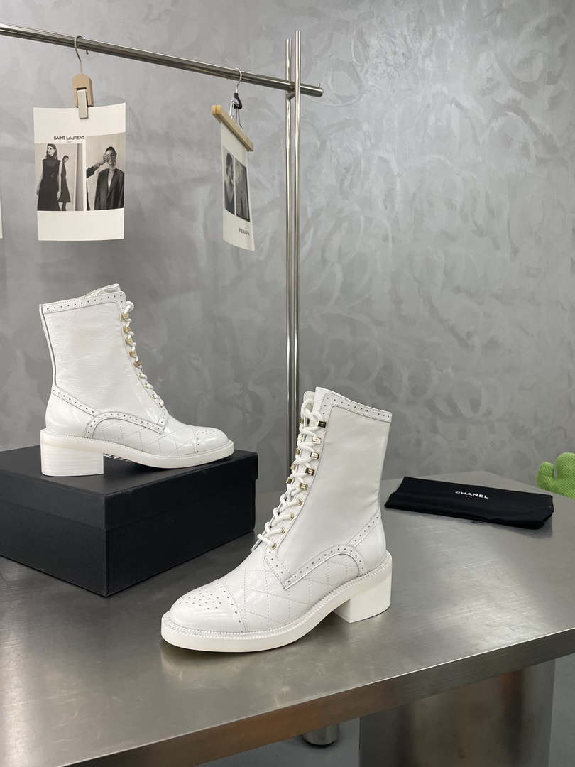Chanel Women's Shoes G39162 Y55902 94305 Hight Boots 189936 - 35 - View 9