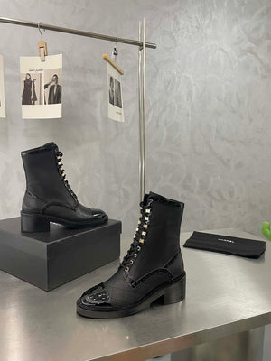 Chanel Women's Shoes G39162 Y55902 94305 Hight Boots 189937 - 35 - View 8