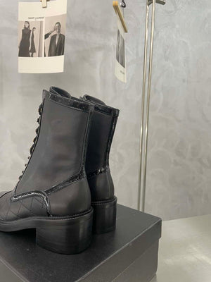 Chanel Women's Shoes G39162 Y55902 94305 Hight Boots 189937 - 35 - View 7