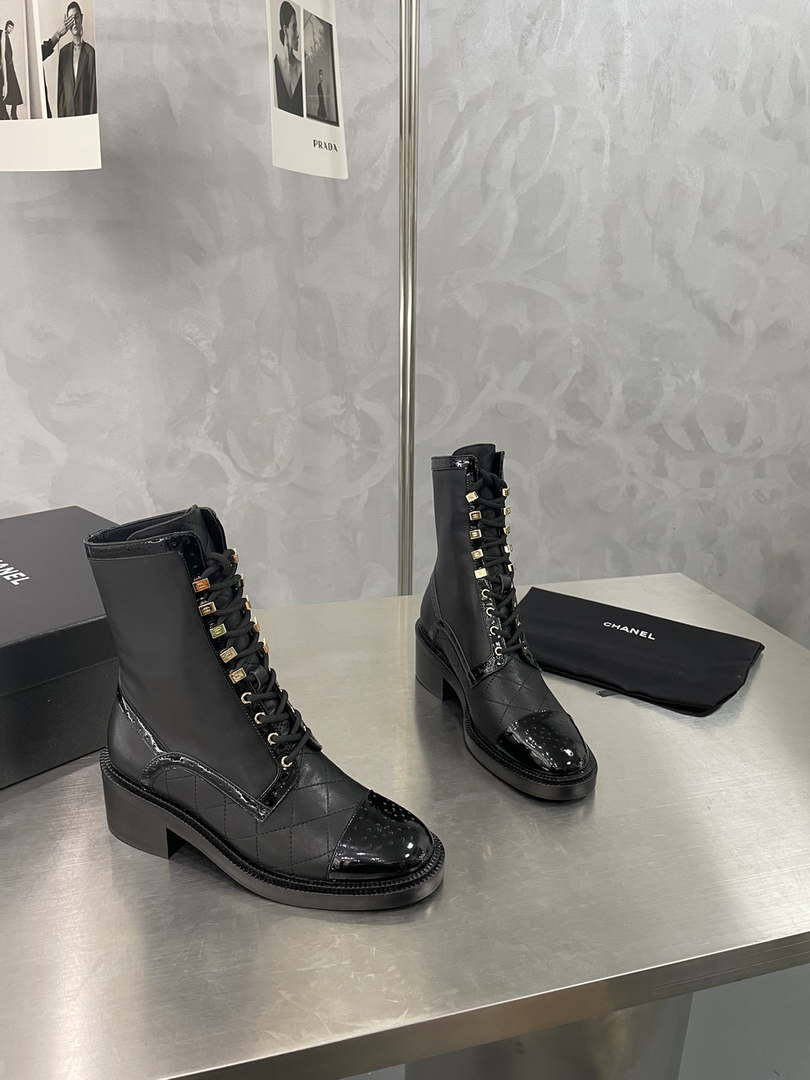 Chanel Women's Shoes G39162 Y55902 94305 Hight Boots 189937 - 35 - View 6