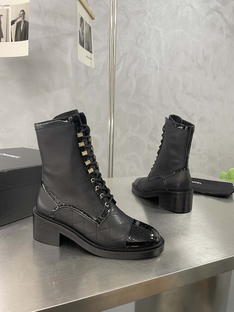 Chanel Women's Shoes G39162 Y55902 94305 Hight Boots 189937