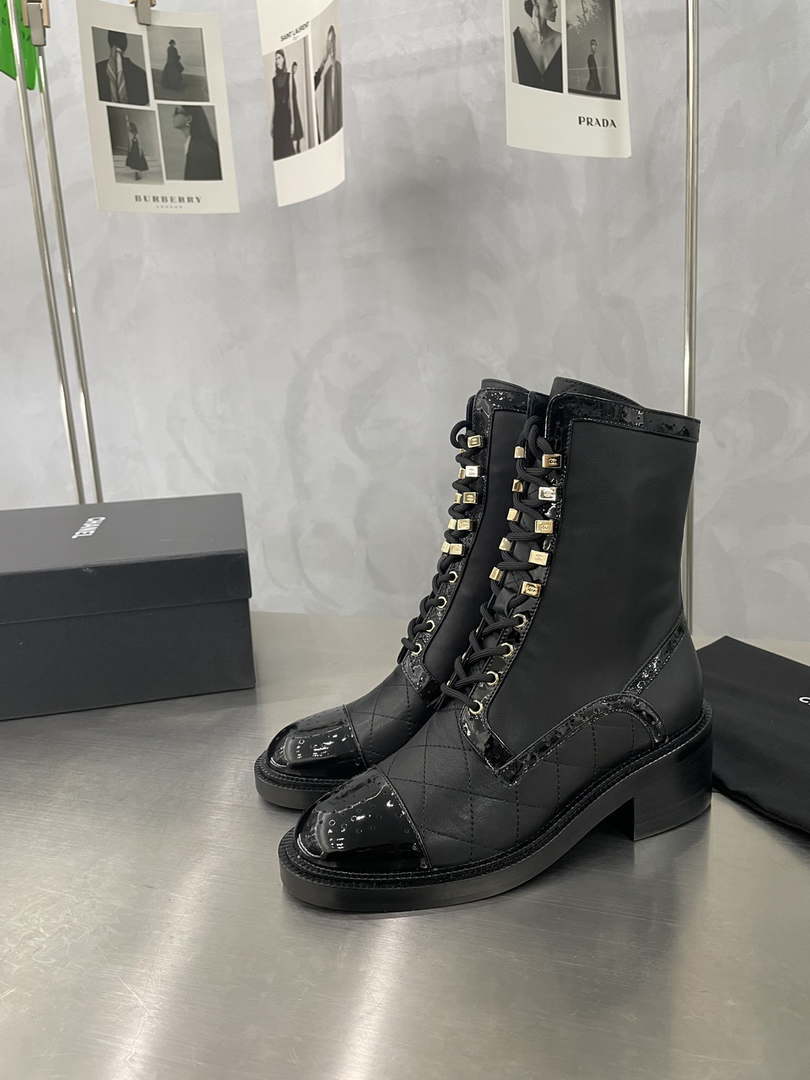 Chanel Women's Shoes G39162 Y55902 94305 Hight Boots 189937 - 35 - View 2