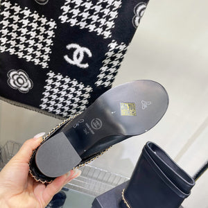 Chanel Women's Shoes  G39345 X56709 94305Classcal Chain Hight Boots 190784 - 35 - View 9