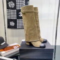 Chanel Women's Shoes  G39345 X56709 94305Classcal Chain Hight Boots 190788