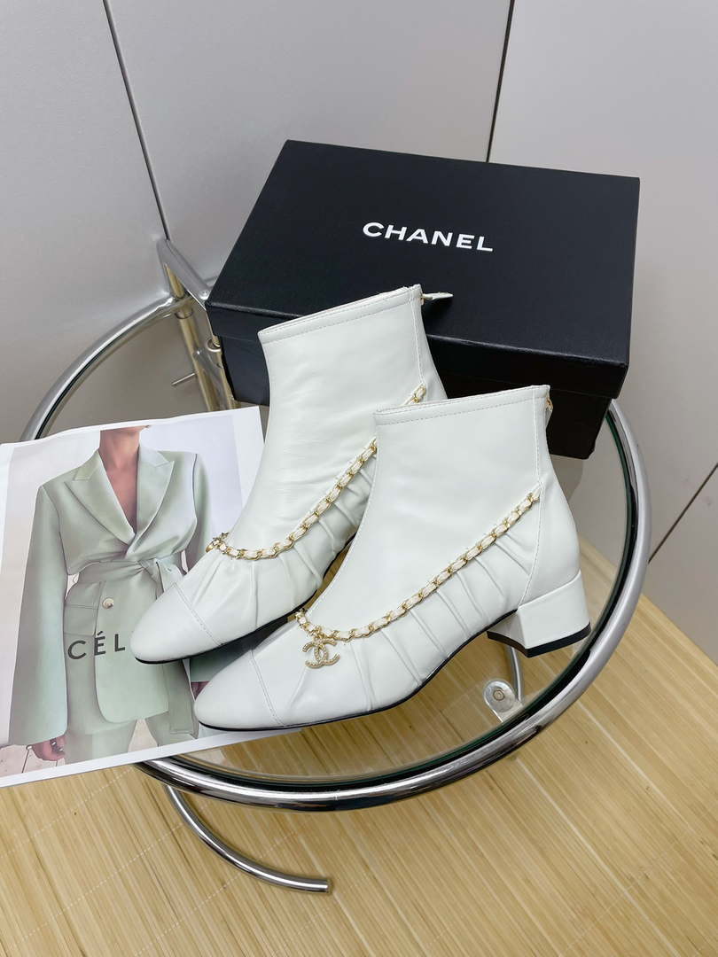 Chanel Women's Shoes Short Boots 194822 - 35 - View 4