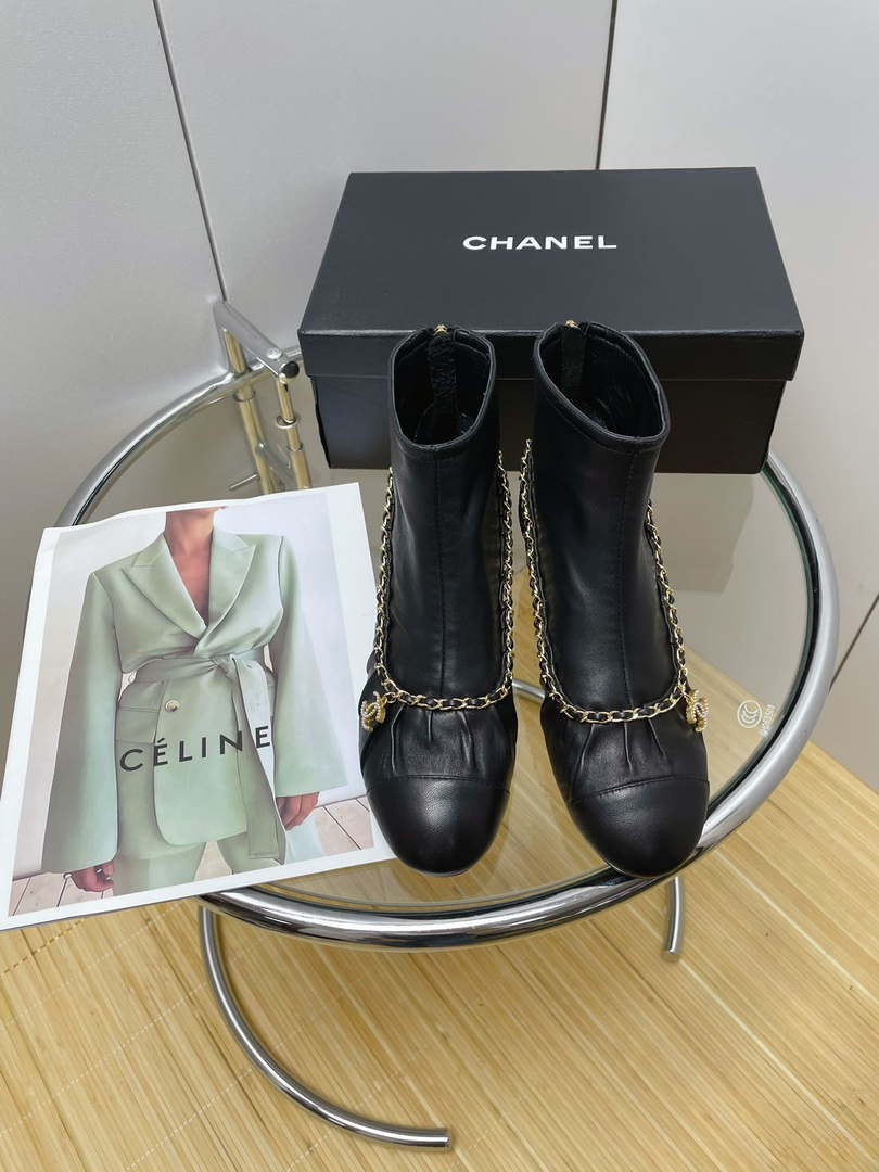 Chanel Women's Shoes Short Boots 194824 - 35 - View 1