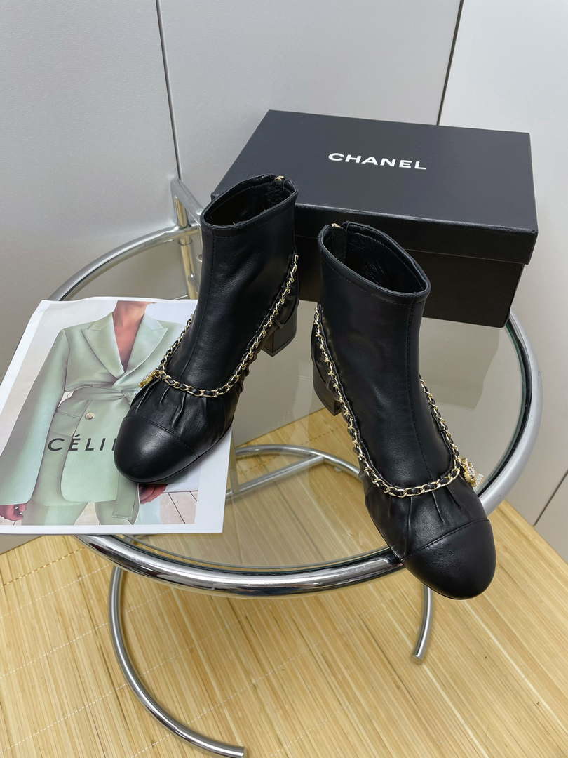 Chanel Women's Shoes Short Boots 194824 - 35 - View 7