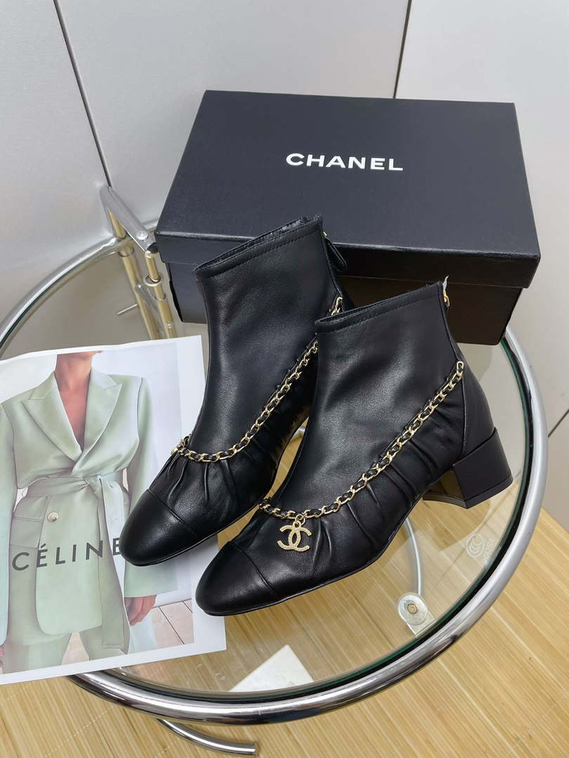 Chanel Women's Shoes Short Boots 194824 - 35 - View 4