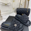 Chanel Women's Shoes Rhombus Velcro Slippers C91280 - 35 - View 1