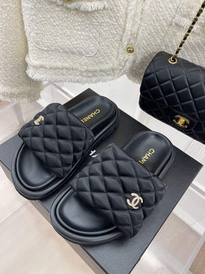 Chanel Women's Shoes Rhombus Velcro Slippers C91280 - 35 - View 4