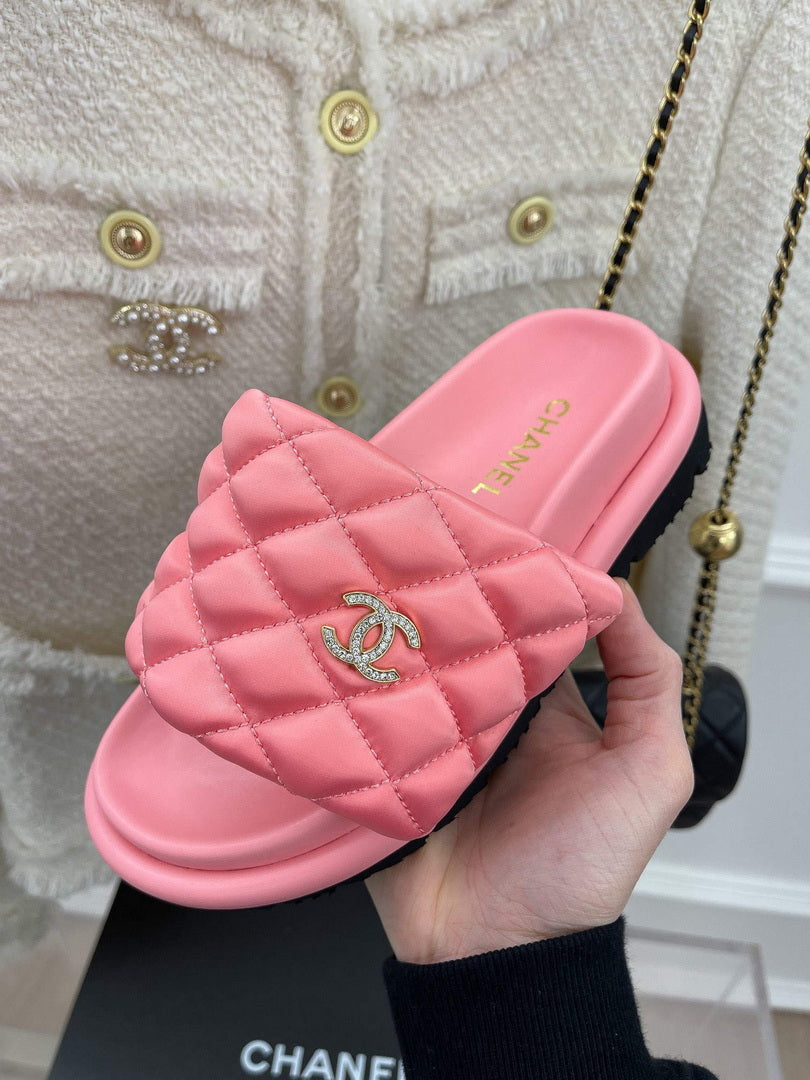 Chanel Women's Shoes Rhombus Velcro Slippers C91282 - 35 - View 5