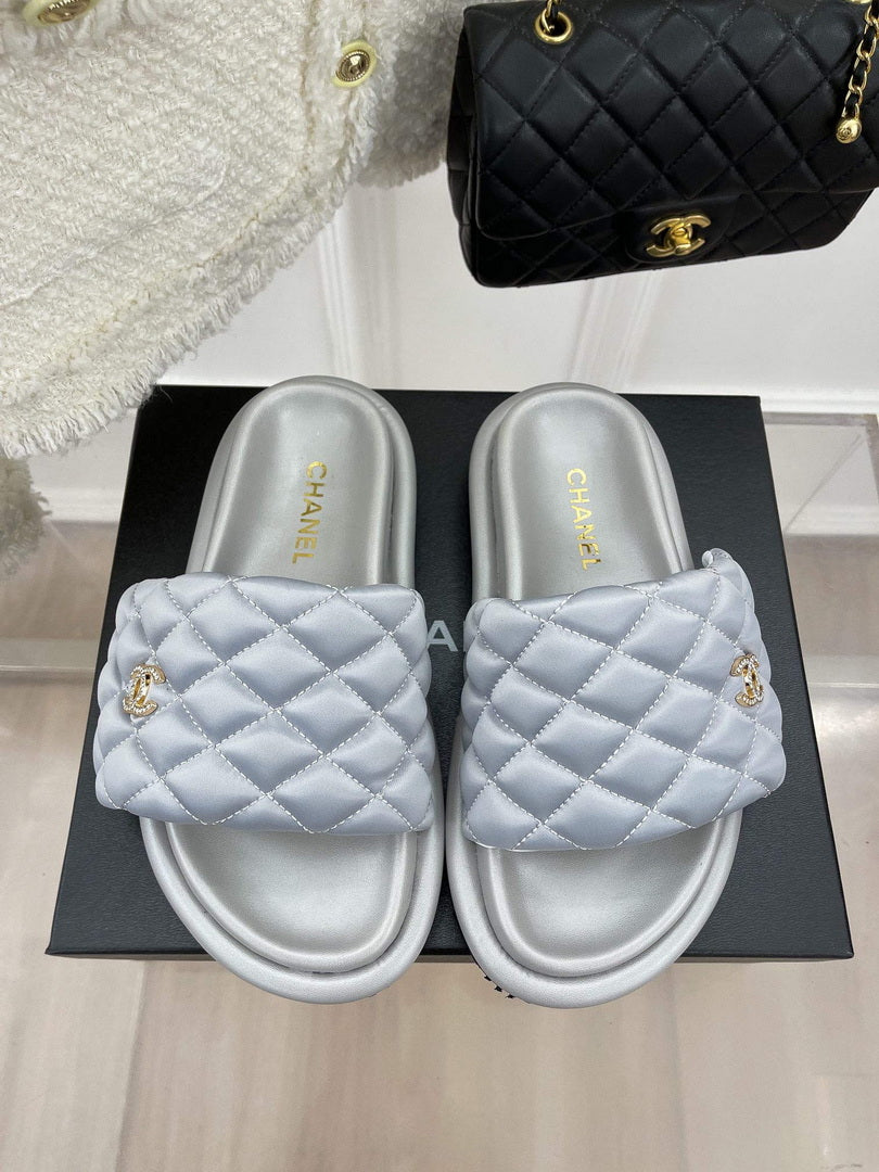 Chanel Women's Shoes Rhombus Velcro Slippers C91283 - 35 - View 4