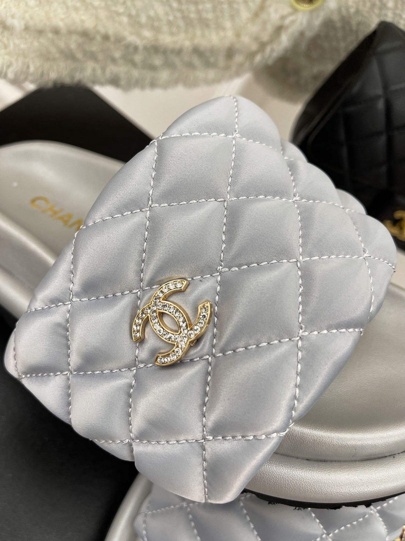 Chanel Women's Shoes Rhombus Velcro Slippers C91283 - 35 - View 7