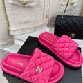 Chanel Women's Shoes Rhombus Velcro Slippers C91284 - 35 - View 1