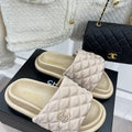 Chanel Women's Shoes Rhombus Velcro Slippers C91285 - 35 - View 1