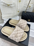 Chanel Women's Shoes Rhombus Velcro Slippers C91285