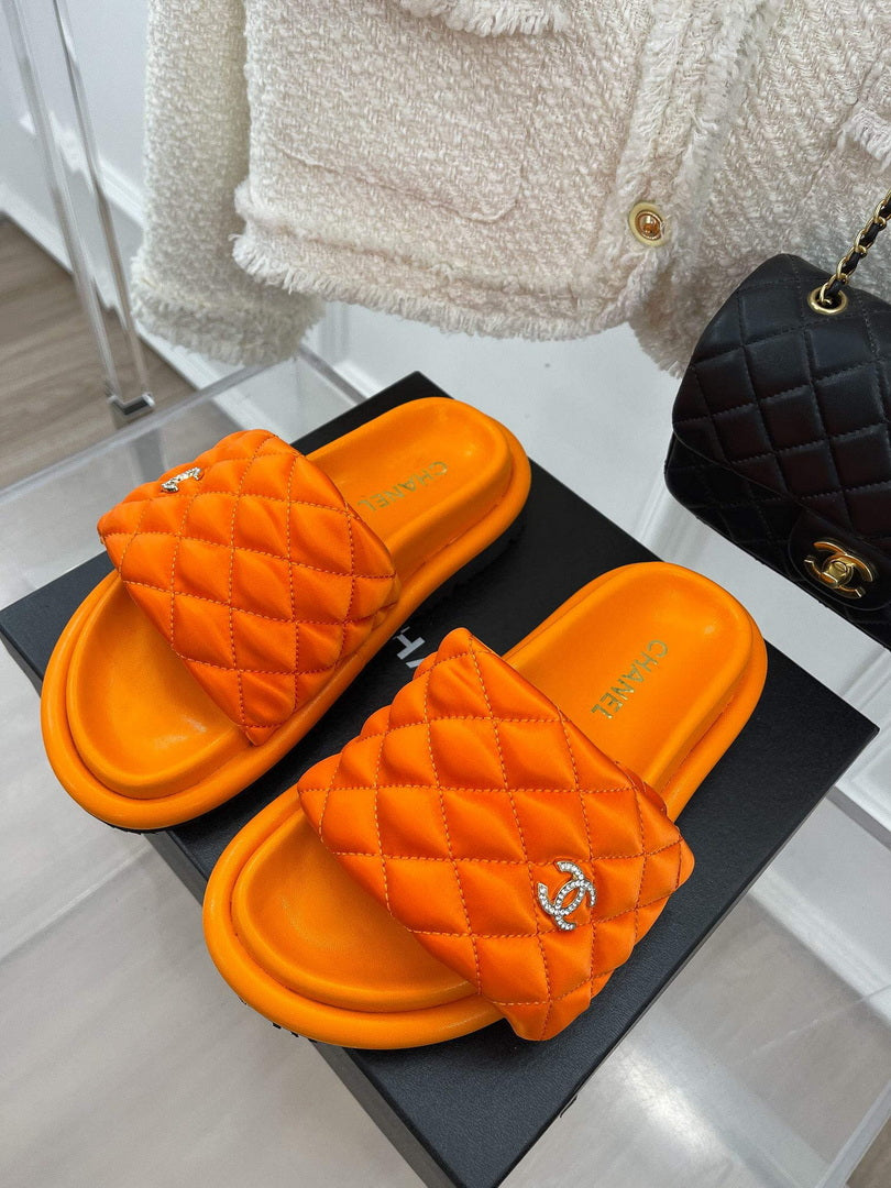 Chanel Women's Shoes Rhombus Velcro Slippers C91286 - 35 - View 2