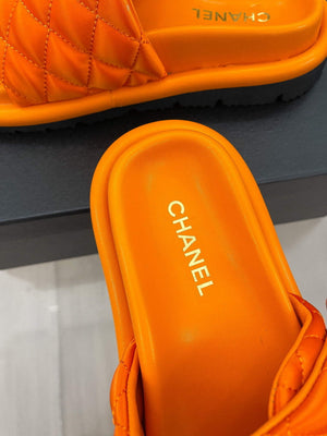 Chanel Women's Shoes Rhombus Velcro Slippers C91286 - 35 - View 7