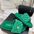 Chanel Women's Shoes Rhombus Velcro Slippers C91287 - 35 - View 1