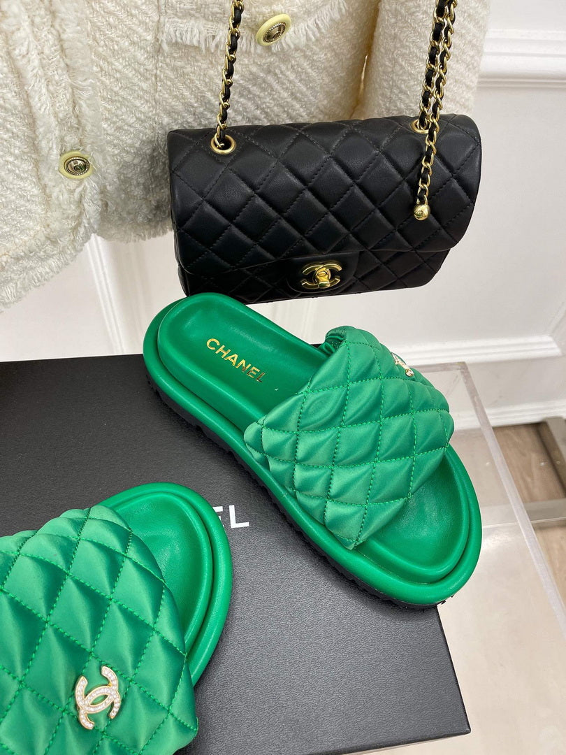 Chanel Women's Shoes Rhombus Velcro Slippers C91287 - 35 - View 5