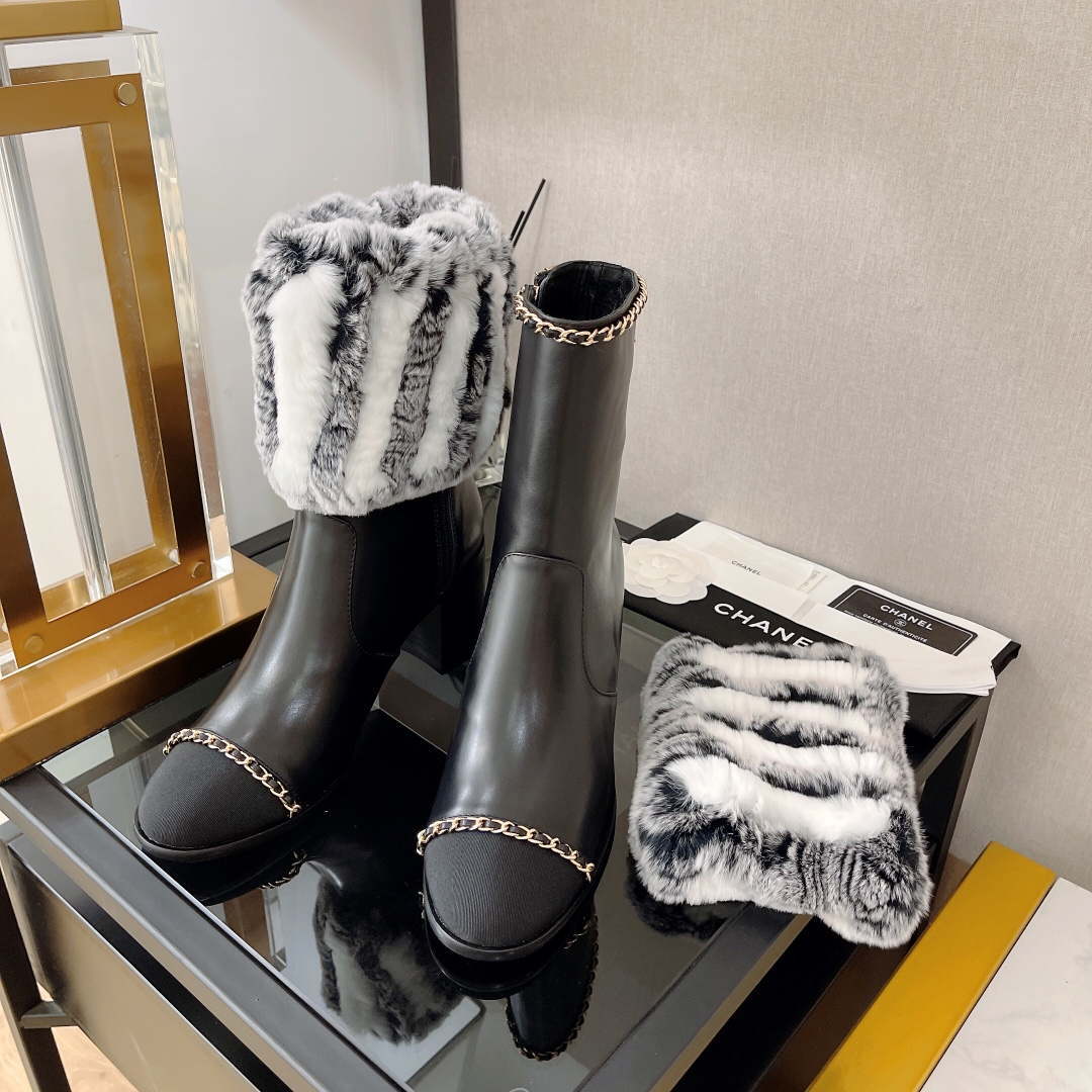 Chanel Women's Shoes Short Boots 193741 - 35 - View 4