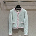 Chanel Women's single-breasted knitted cardigan coat  C62306