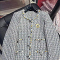 Chanel Women's single-breasted knitted cardigan coat  C62307