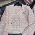Chanel Women's single-breasted knitted cardigan coat  C62308