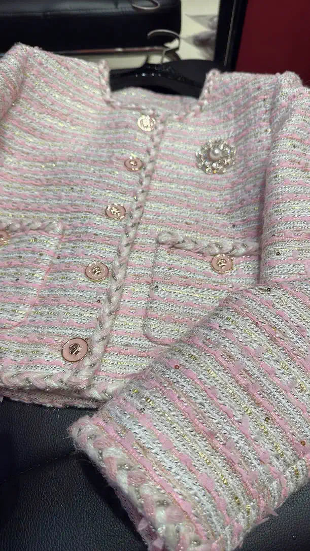Chanel Women's single-breasted knitted cardigan coat  C62308