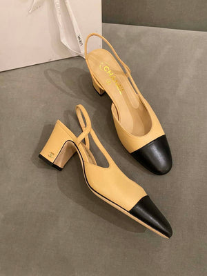 Chanel Women's Slingbacks Goatskin Grosgrain Sandals Shoes C91002 - Euro 35=US 4 - View 4