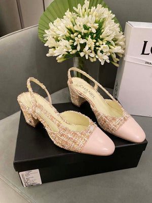 Chanel Women's G31318 Slingbacks Goatskin Grosgrain Sandals Shoes C91003 - Euro 35=US 4 - View 3